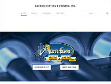 Tablet Screenshot of anchorhvac.com
